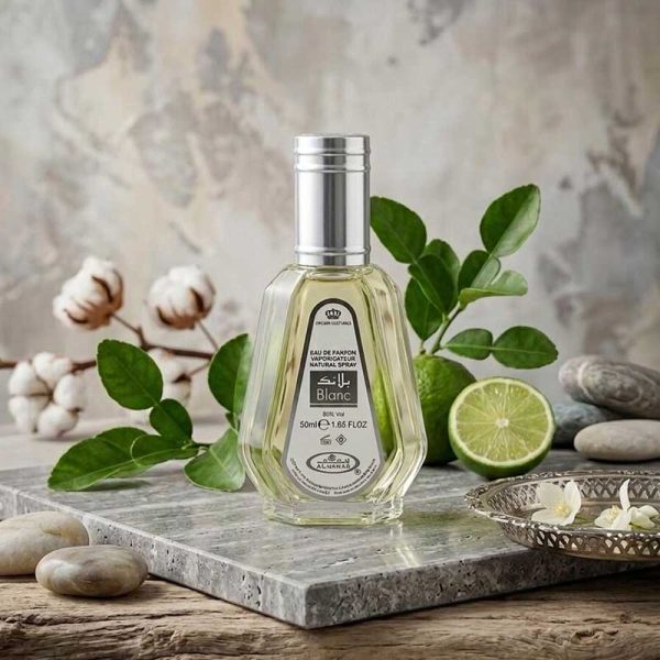 عطر بلانک الرحاب Al-Rehab Blanc با رایحه مرکبات و مشک سفید